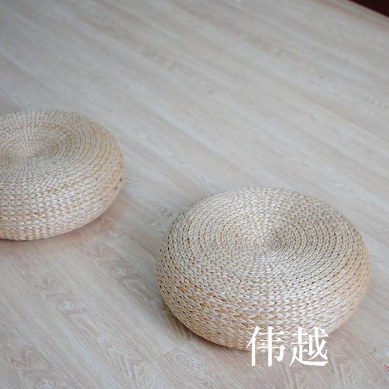 蒲团 圆形加f厚榻榻米垫飘窗坐垫草编团拜打坐拜佛垫地垫茶道垫