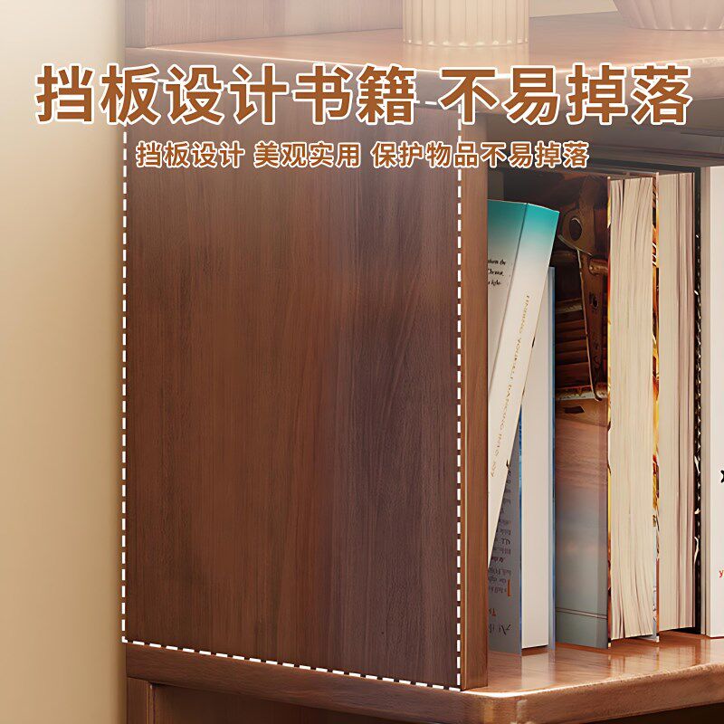 实木转角书架落地置物架墙角柜拐角柜一体靠墙边书柜Y床头小窄柜