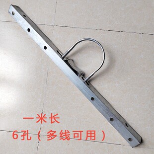 电杆横担160抱箍引线器拉u线穿管器热镀锌角铁1米长2线4线瓷瓶支