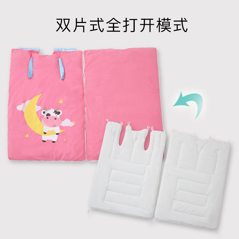 婴儿睡袋秋冬款儿童防踢被大童宝宝恒温春O秋棉花防踢被子神器