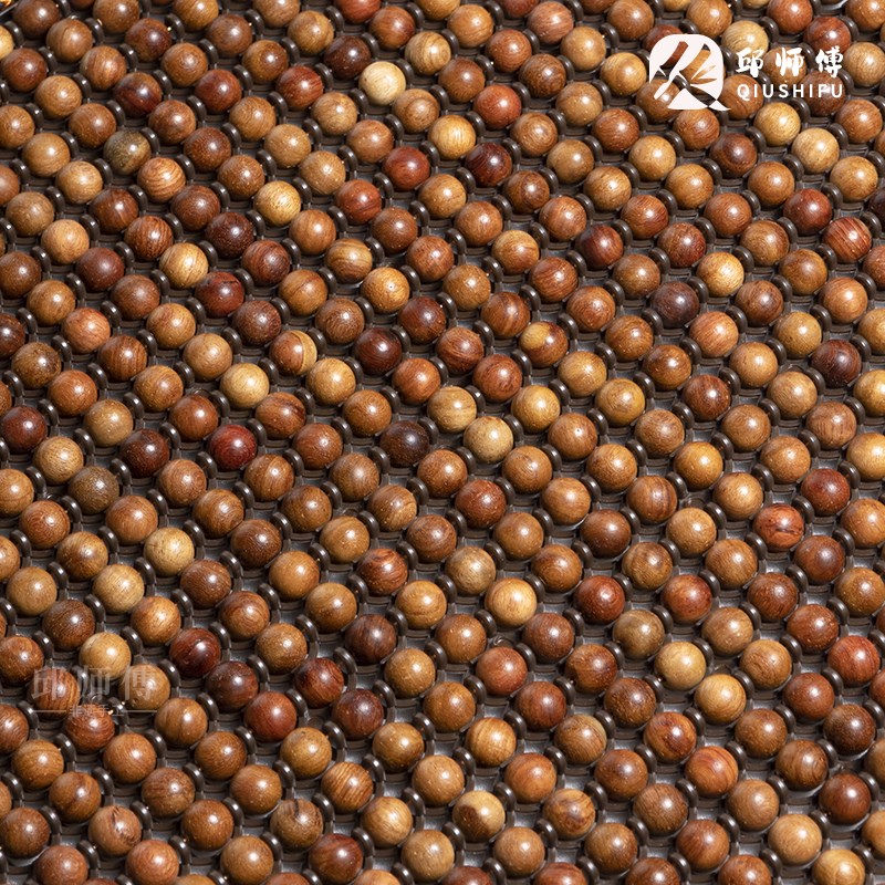 邱师傅竹木花梨木汽车坐垫腰靠夏季透气夏天实木木珠坐Z垫中式凉