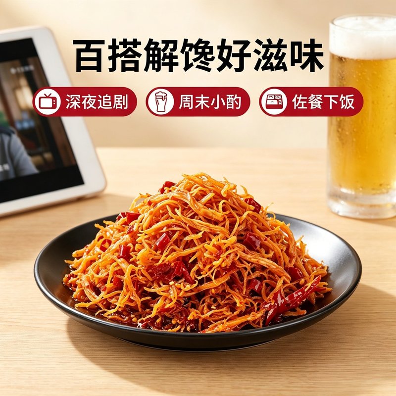 重庆特色麻辣鸡丝追剧解馋