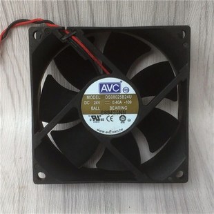 109 24V 双滚珠 AVC 变频器风扇 8cm DS08025B24U 8025 原装 0.40A