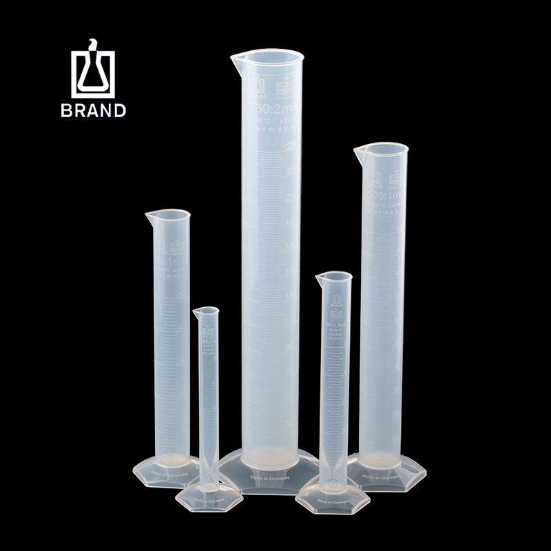 BRAND塑料量筒50/100/250/500/1000/2000ml进口PP普兰德刻度量杯