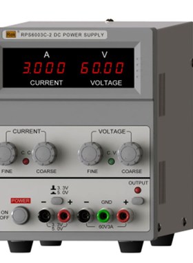 美瑞克RPS6003C-2 60V 3A 4位毫安数显直流稳压可调电源