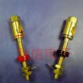 铜镀金六角加长接线柱 音箱功放 香蕉接线柱加长香蕉插头母插64MM