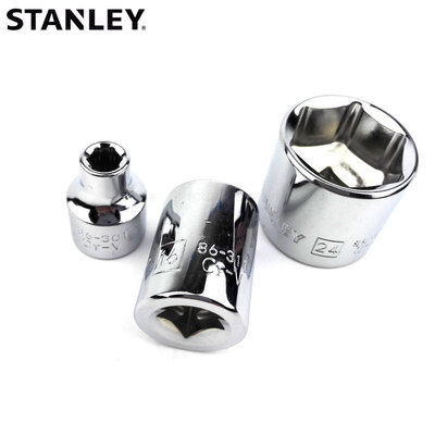 史丹利 12.5MM系列6角套筒86-528/529/530/532-1-22 96-366/367