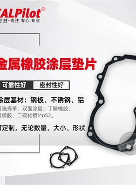 进气口汽车变速器汽车水泵密封垫片NBR橡胶黑色不锈钢金属