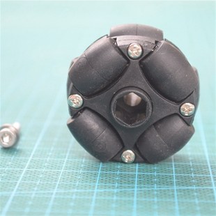 机器人脚轮 1.5 90塑料全向轮 38mm 轮足 inch