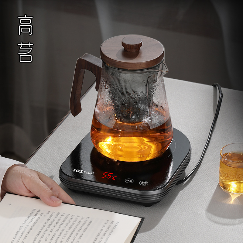 迷你小型煮茶器超薄电陶炉茶炉茶具套装加热底座玻璃泡茶壶耐高温