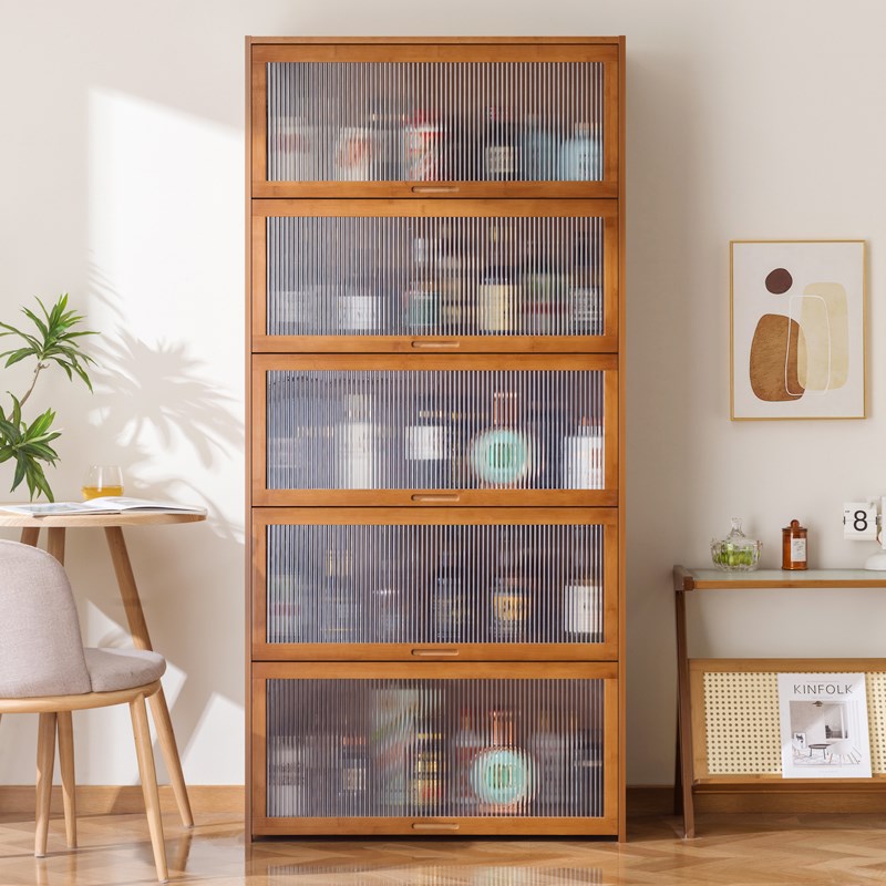 酒柜展示柜现代简约餐边柜网红家用靠墙多层置物架客厅收纳储物柜