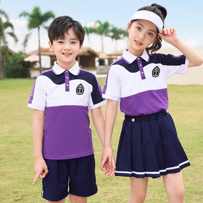 幼儿园园服春夏装英伦风儿童运动会夏季校服套装小学生班服三件套