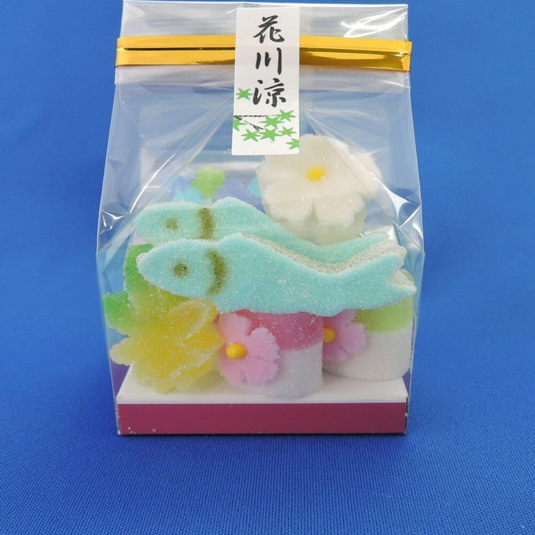 现货 日本限定京友禅半生果子花川凉漂亮糖吹寄糖宝石糖声控