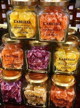 日本L'ABEILLE蜂蜜专门店莓果柠檬柑橘水果蜂蜜糖蜂胶糖