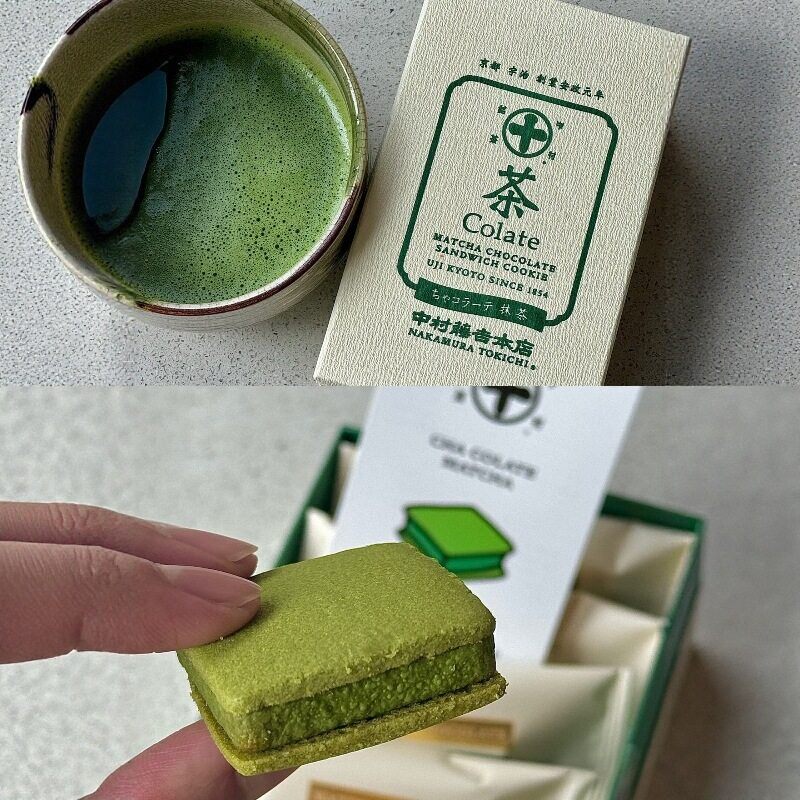日本中村藤吉抹茶曲奇点心抹茶焙茶巧克力夹心曲奇生巧伴手礼礼盒