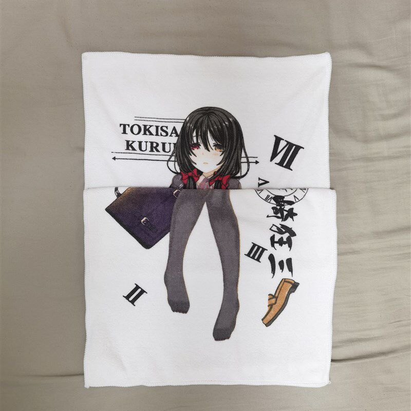 精品狂三变色二次元毛巾动漫美女动漫水杯/居家/百货