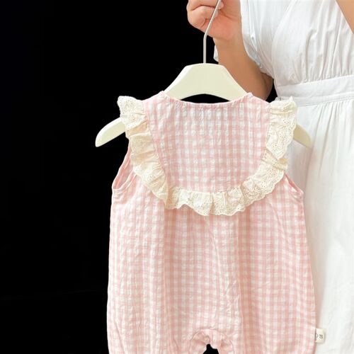 【闭眼入】婴儿服l夏季薄款女宝宝夏装哈衣婴幼儿公主外出可爱爬