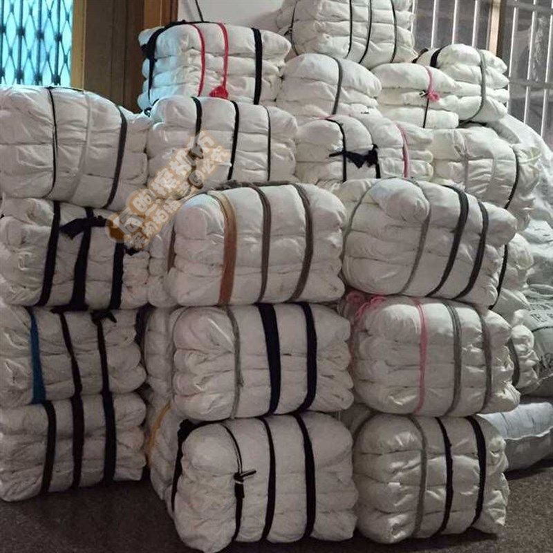 白色工业抹布擦机布碎布全棉废布料吸水吸油不掉毛混装涤纶涤棉布