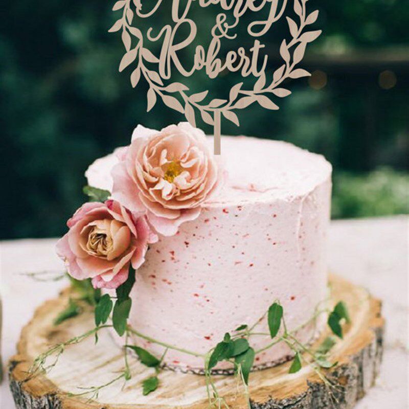 生日蛋糕插牌名字符号定制亚克力插牌生日庆祝订订婚结婚甜品台