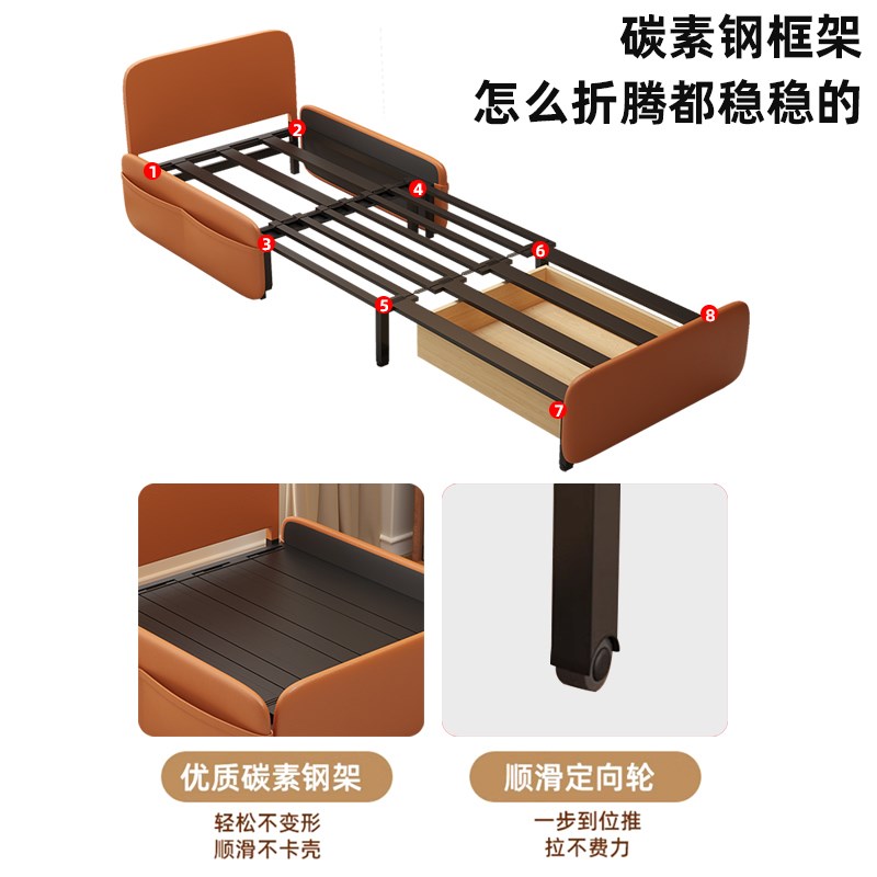 折叠沙发床两用拼接床加宽床大人可睡儿童床拼接神器单人床边床
