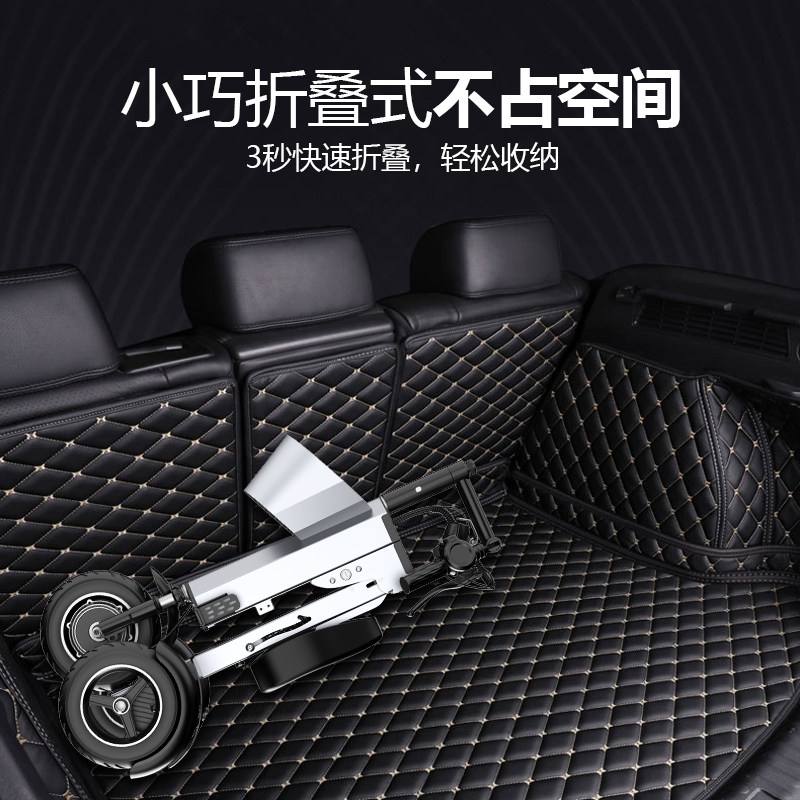 新款48V轻型折叠式可双人电动车便携小型轻便迷你三轮电动代步车X