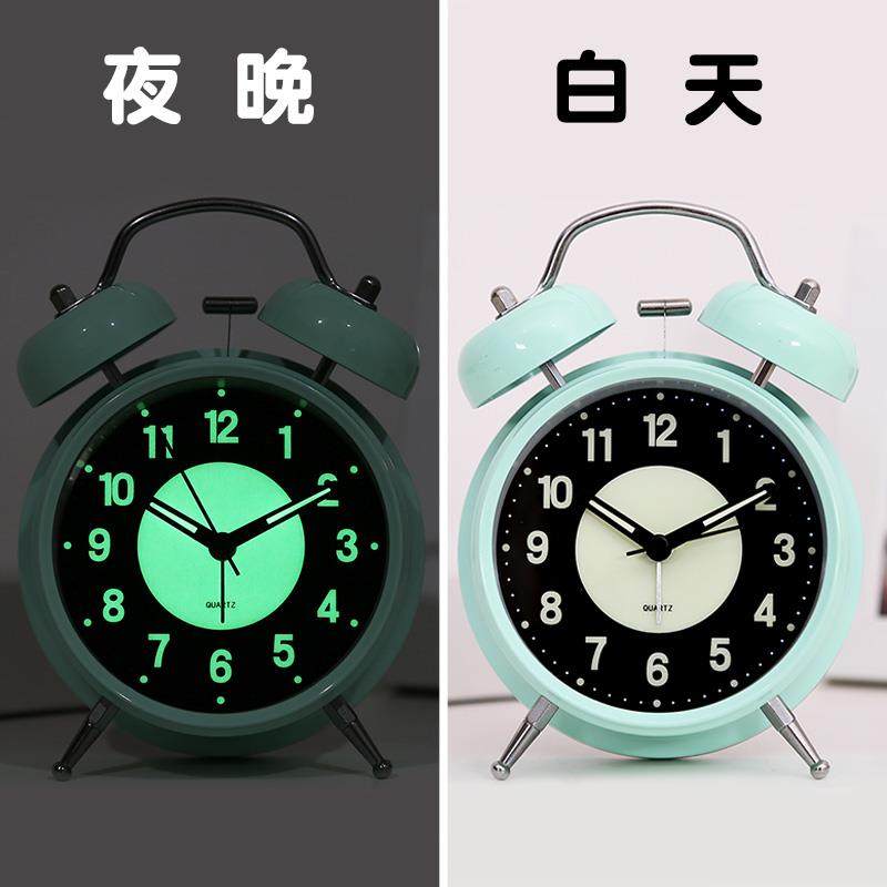 超级闹钟懒人贪睡克星小学生起床桌面时钟男女孩儿童床头夜光钟表