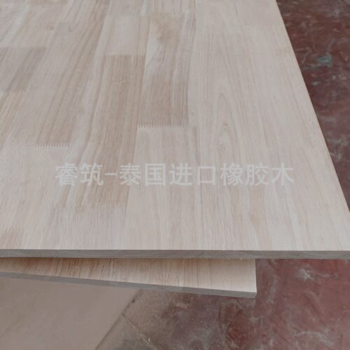 8-40mm18mm实木橡胶木双面uv集成材E0级无节指接板家具衣柜橱柜板