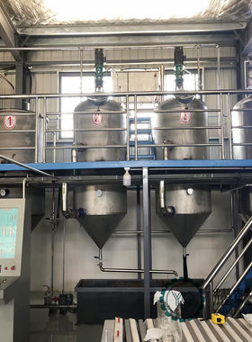 成套菜籽油精炼设备 百余种油脂精炼机组 30吨合作社菜籽油生产线