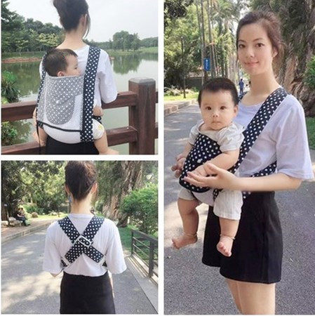 多功能婴儿背带轻便前抱式前后两用宝宝小孩背带抱带夏季透气