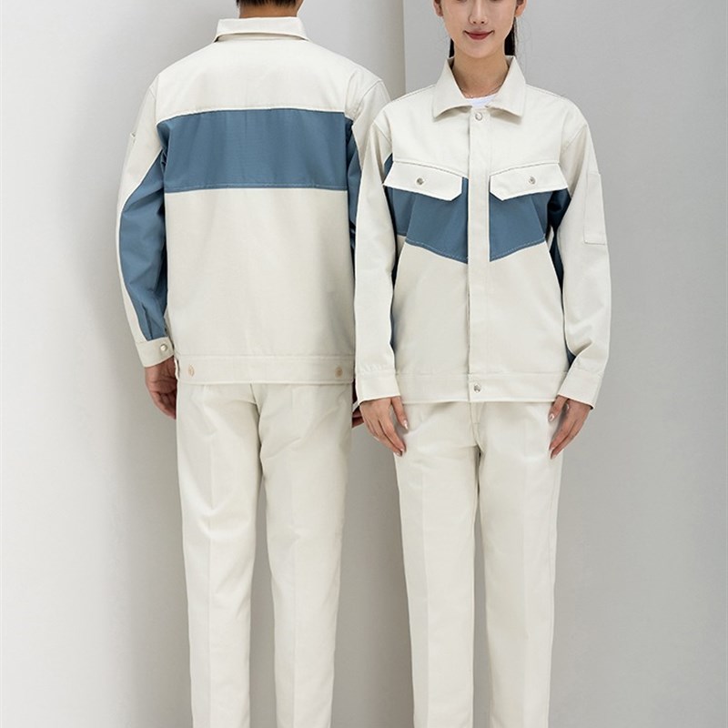 男士工作服套装工程服劳保涤棉大连船厂防尘服汽车维修服套装