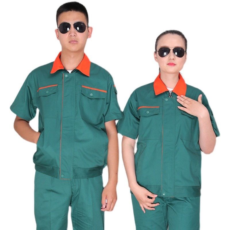 春秋加厚长袖工作服套装男环卫园林绿化养护保洁员物业劳保服定制