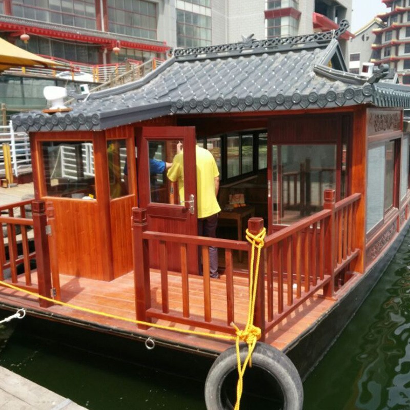 实木画舫船 观光画舫船 公园景区观光船