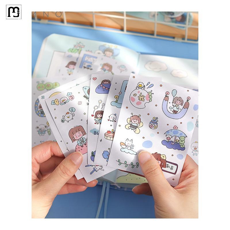 之铭儿童少女心手账本套装少女可爱手杖本202N2高颜值网红笔记本