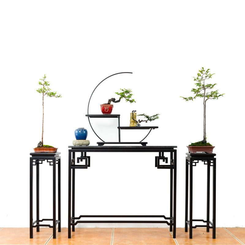 新中式花架子客厅l落地式室内简约植物架阳台绿植架铝合金盆景架