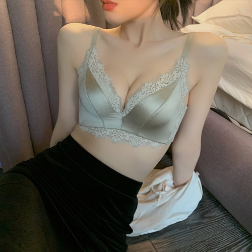 内衣聚拢收副乳防下垂小胸显大胸罩无钢圈上托侧收调整Z型文胸套