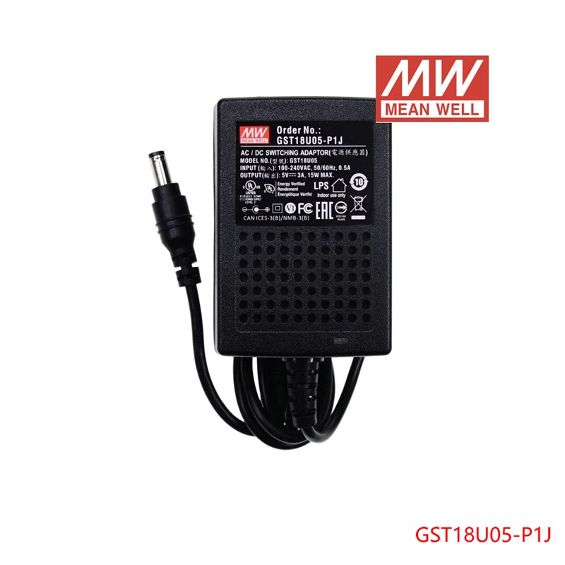 GST18U明纬P1J电源适配器U05/U07/U09/U12/U15/U24/U48 5V7V9V24V