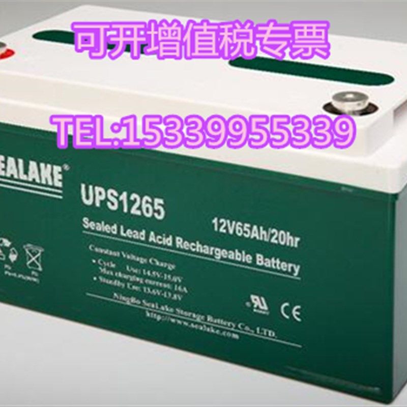 SEALAKE海湖铅酸免维护蓄电池UPS1265/12V65AH/UPS机器专用蓄电池
