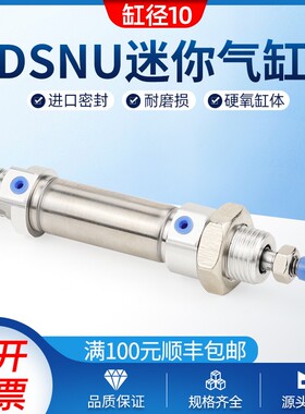DSNU10-25-30-40-50-60-70-80-100-125-160-PPV-A不锈钢迷你气缸