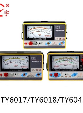 天宇电子兆欧表TY6018/6017 /6045绝缘电阻表测试电压500V/1000V