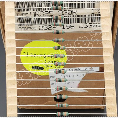 330R 0.25W VISHAY/BC MRS25 1/4W 330欧 六环金属膜电阻器