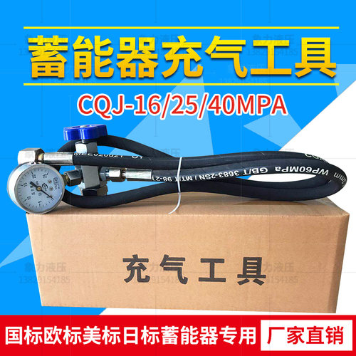 现货液压蓄能器CQJ-25剪板机充气工具 剪板机充氮工具 充气阀25Mp