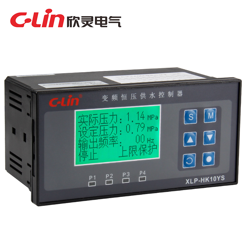 欣灵变频恒压供水控制器XLP-HK10YS/SF液晶数码管显示定时功能220
