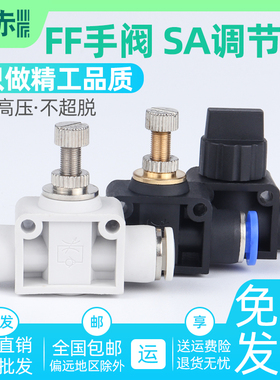 气动SA气管接头管道SA4节流阀手阀BUC-8 SA6 SA8 SA10 SA12管道阀