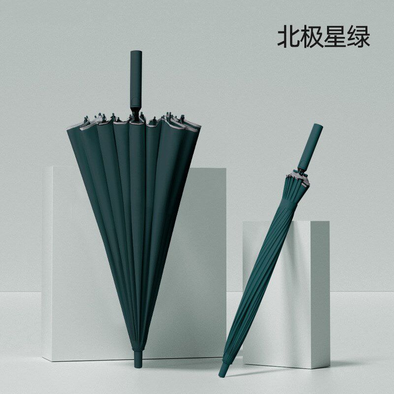 新品日韩系24骨一o片伞加大加固长柄雨伞大号自动暴雨抗风双人