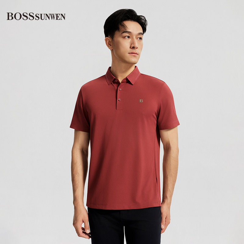 BOSSSUNWEN男士短袖polo衫图片