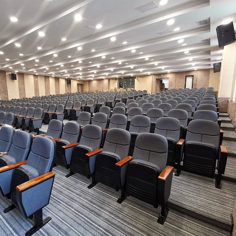 礼堂椅胶壳款带写字板学校用椅子排椅G报告厅座椅会议室连排椅软