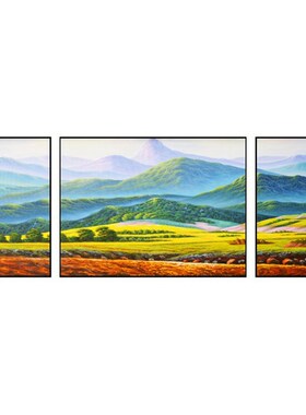 巨人山装饰画青山图靠山图客厅沙发背景墙大气Q画有山无水挂画西