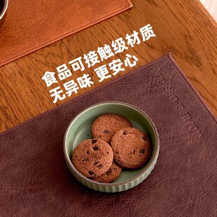 双面牛皮桌垫隔热防油免洗轻奢高级感茶几桌布办公皮革桌面垫
