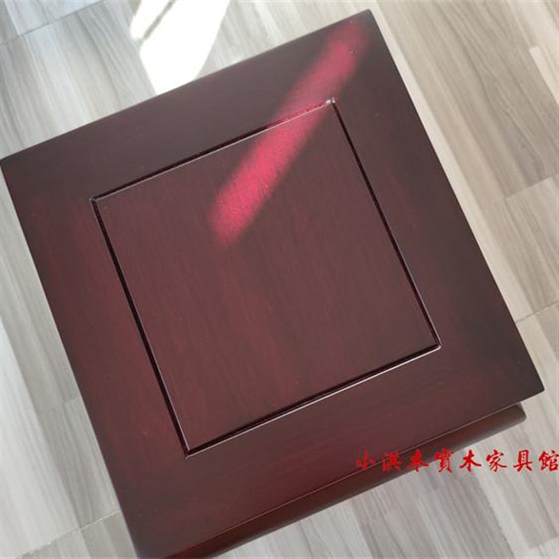 中式实木酸枝色i大奔凳仿古榫卯原木矮凳四方凳客厅茶几加粗大方