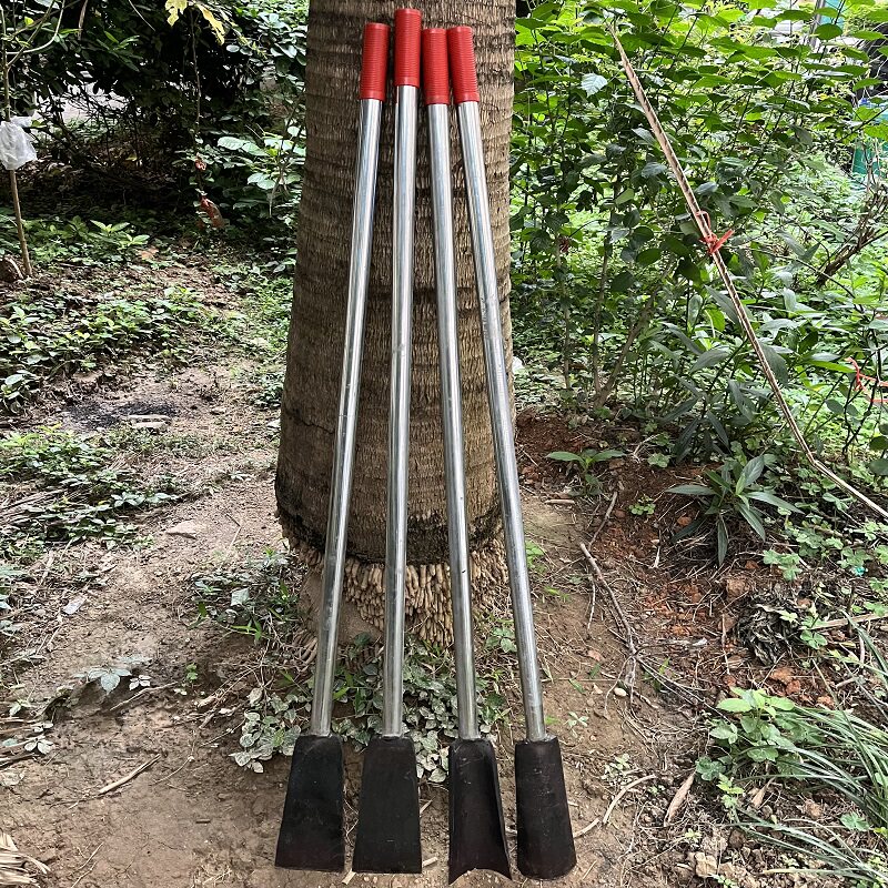 弹簧钢锻打洞铲挖坑神器挖电杆洞农用洛阳铲取土S器挖树铲挖泥工